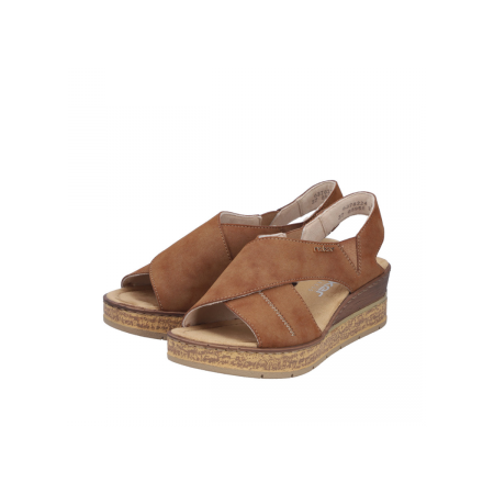 Lak Korak Rieker ženske sandale 63782-24