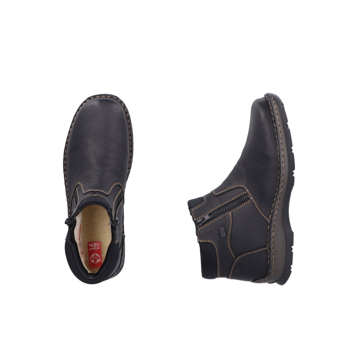 Rieker muške gležnjače 05362-00 Lak Korak