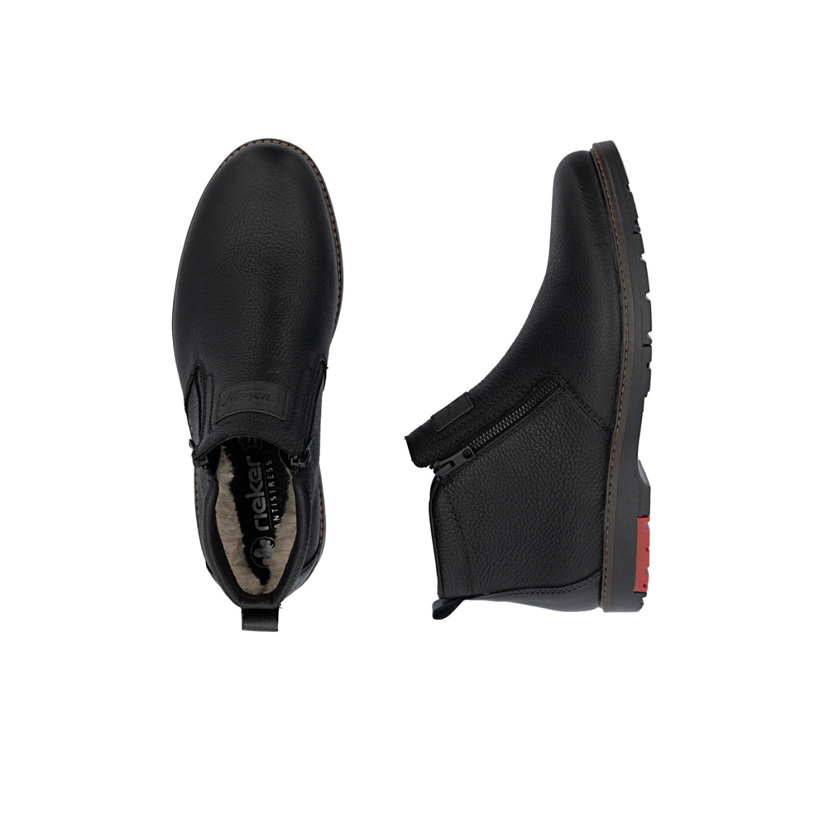 Rieker muške gležnjače 10553-00 Lak Korak