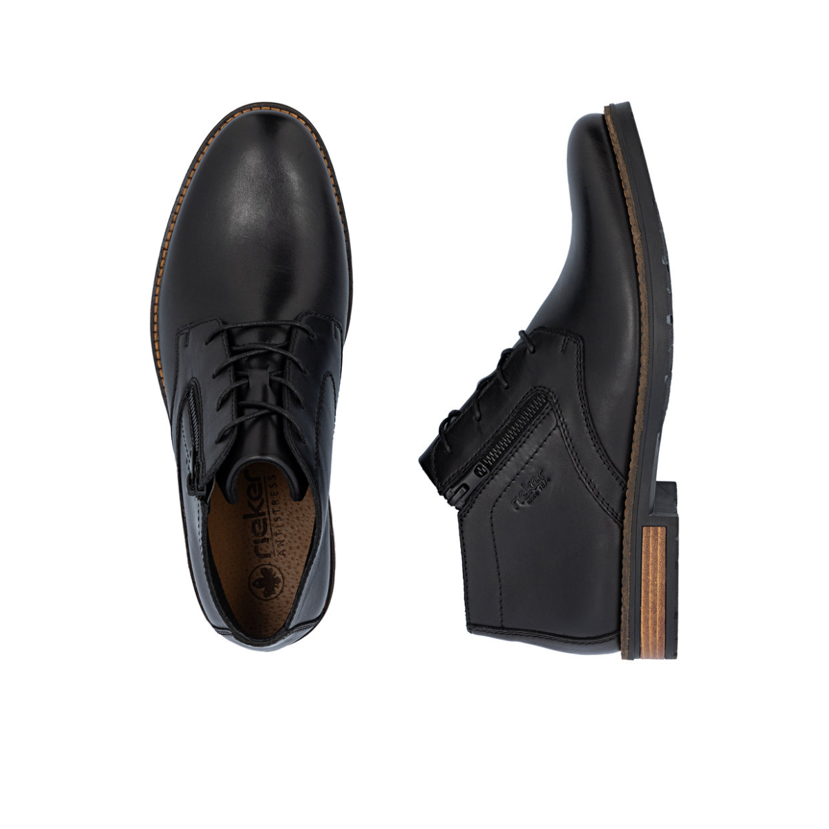 Rieker muške gležnjače 14609-00 Lak Korak