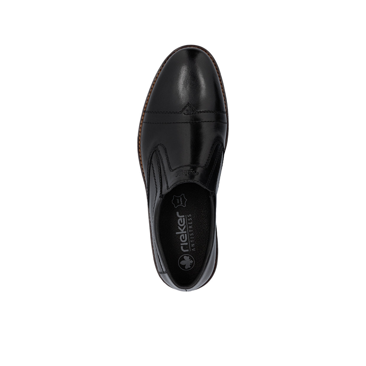 Rieker muške polucipele 14654-00 Lak Korak