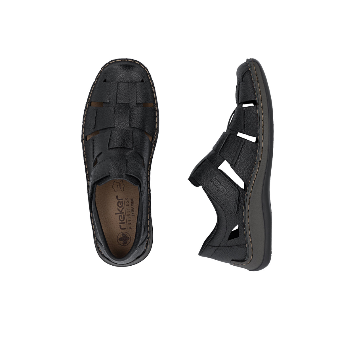 Rieker muške polusandale 05281-00 Lak Korak