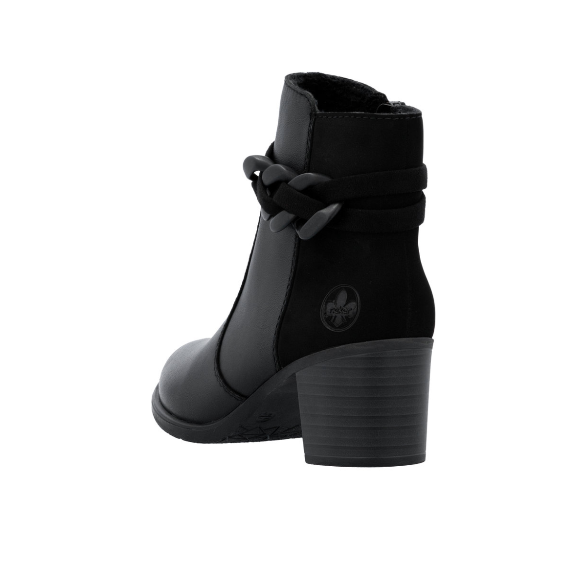 Rieker ženska kratka čizma Y2066-00 Lak Korak