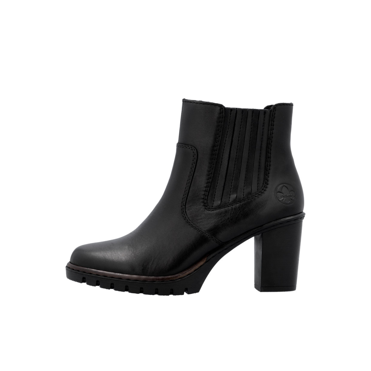 Rieker ženska kratka čizma Y2577-00 Lak Korak