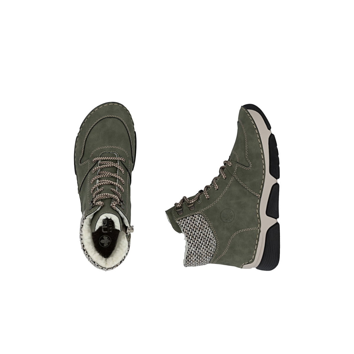 Rieker ženske gležnjače 45955-54 Lak Korak