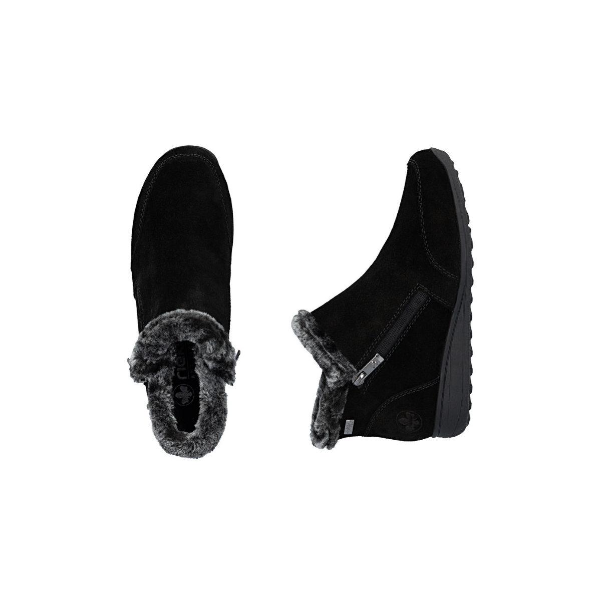 Rieker ženske gležnjače 47256-00 Lak Korak