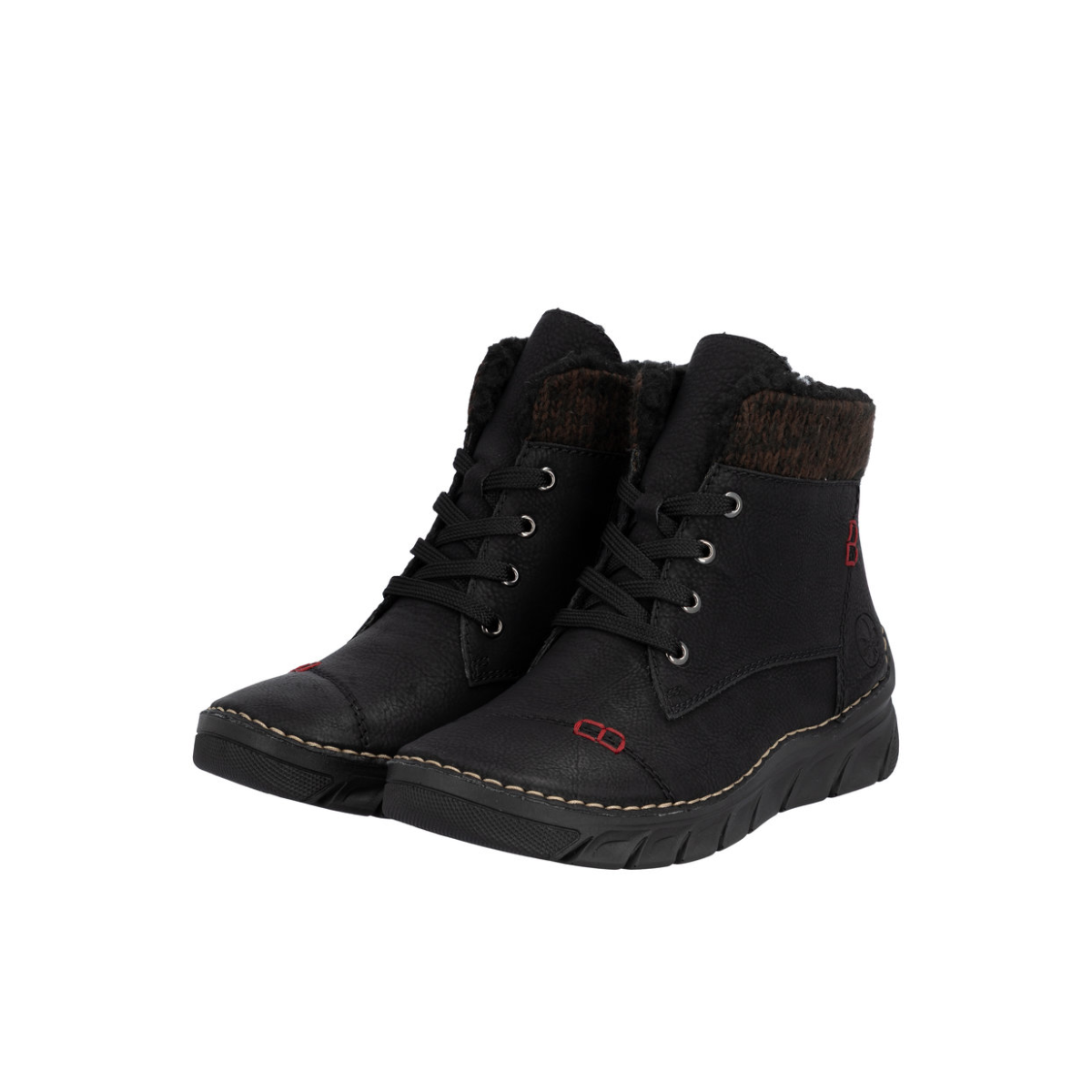 Rieker ženske gležnjače 55031-00 Lak Korak