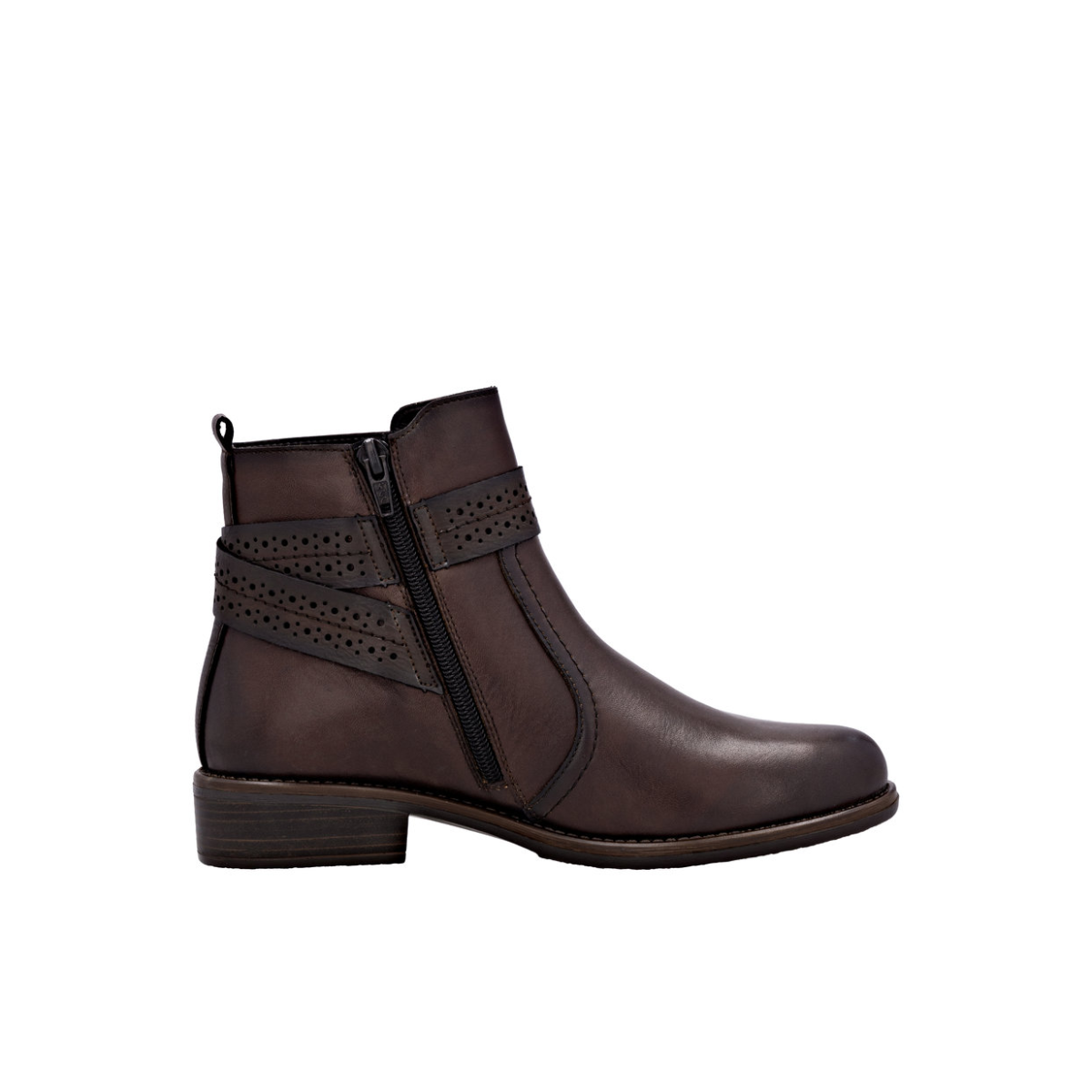 Rieker ženske gležnjače D0F81-25 Lak Korak