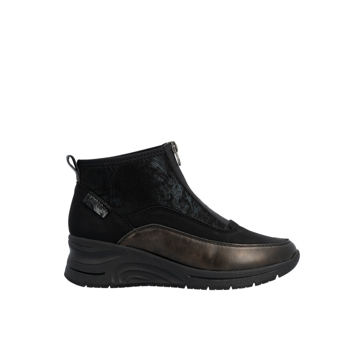 Rieker ženske gležnjače N9362-01 Lak Korak