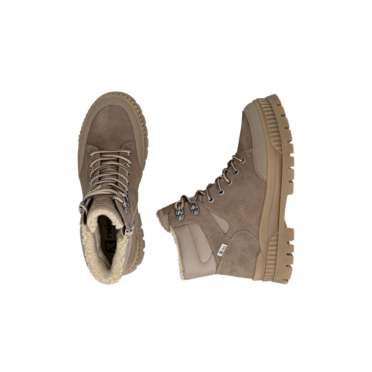 Rieker ženske gležnjače W2176-64 Lak Korak