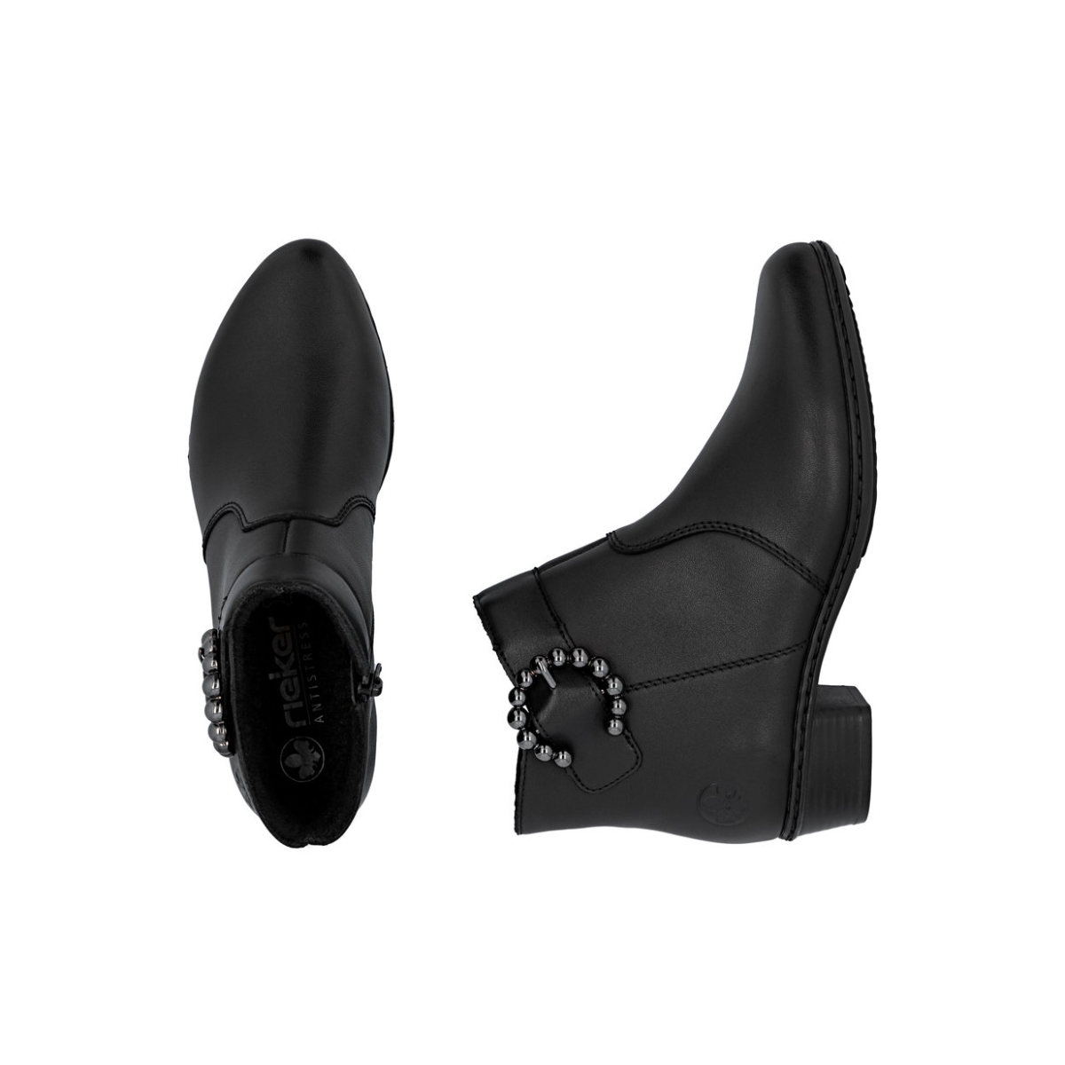 Rieker ženske gležnjače Y0797-00 Lak Korak