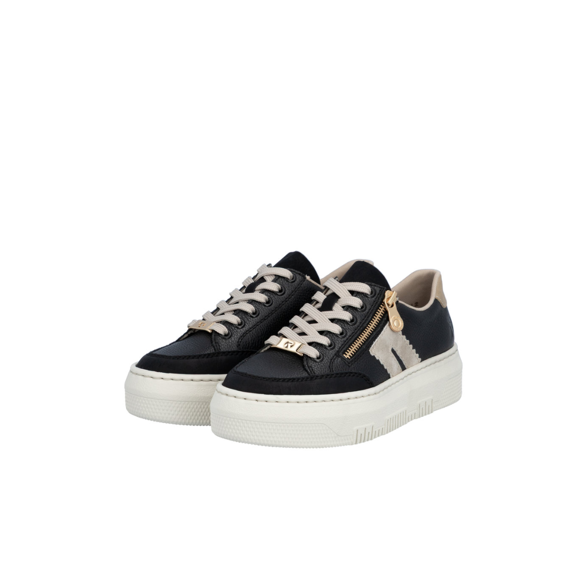 Rieker ženske polucipele M1912-00 Lak Korak