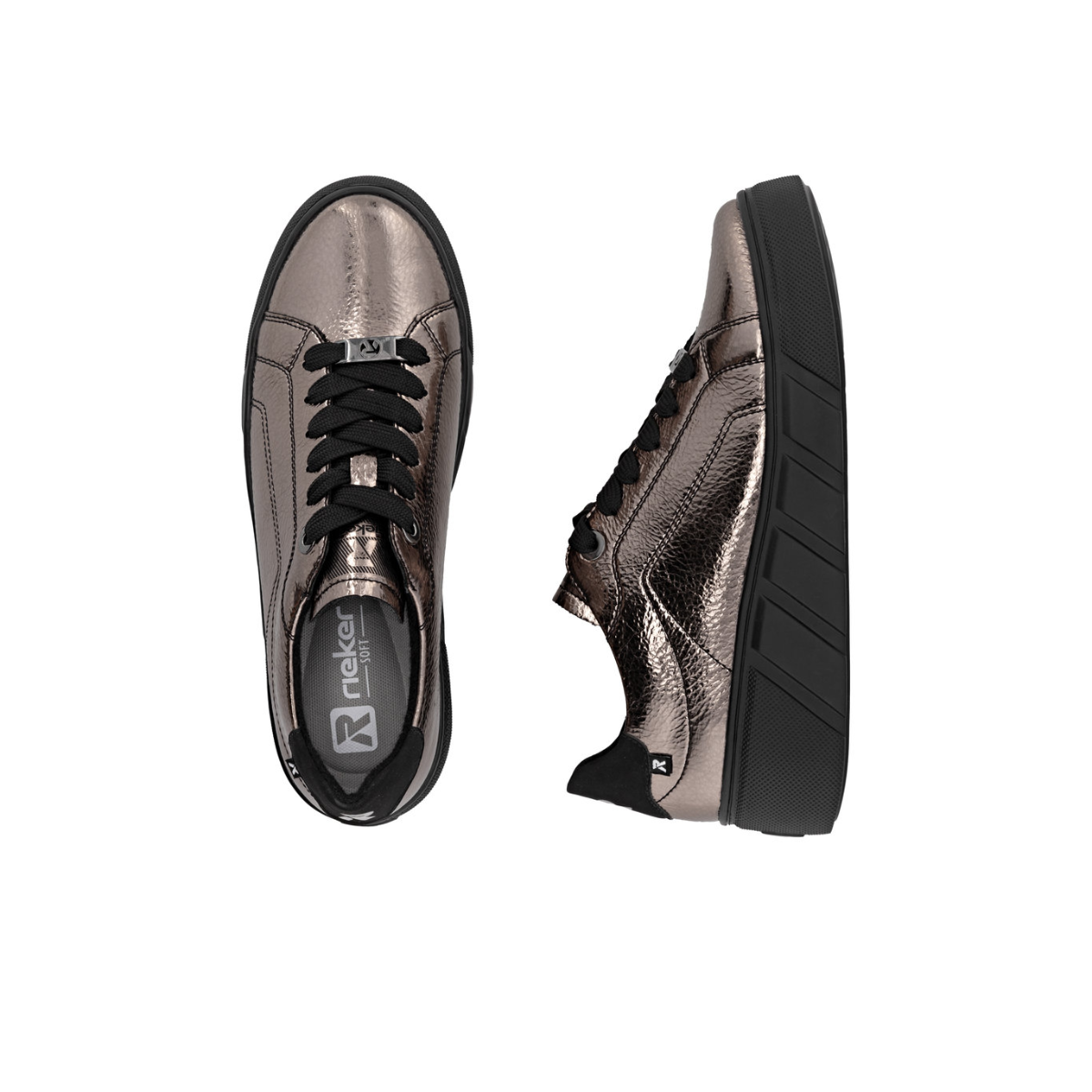 Rieker ženske polucipele W2601-91 Lak Korak