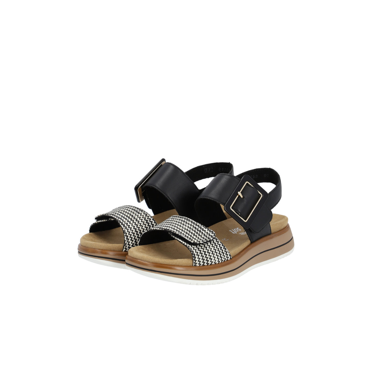 Rieker ženske sandale D1J53-02 Lak Korak