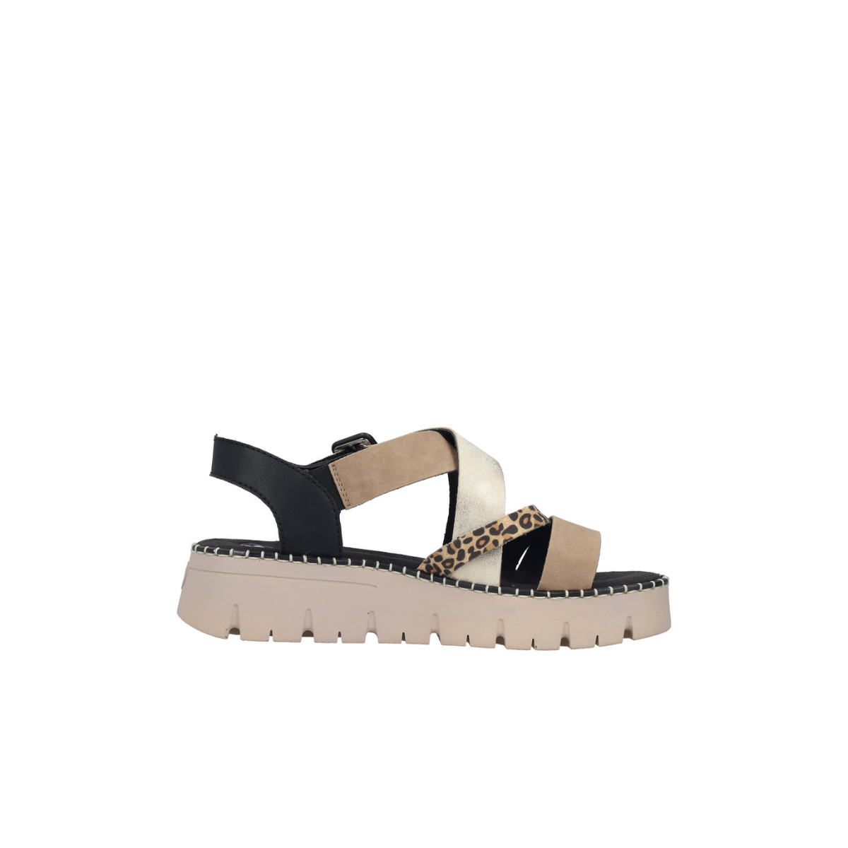 Rieker ženske sandale V1063-90 Lak Korak